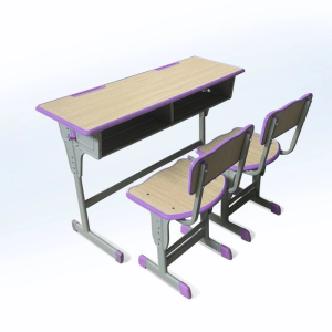 Double Desks Chairs Students Wholesale Lifting