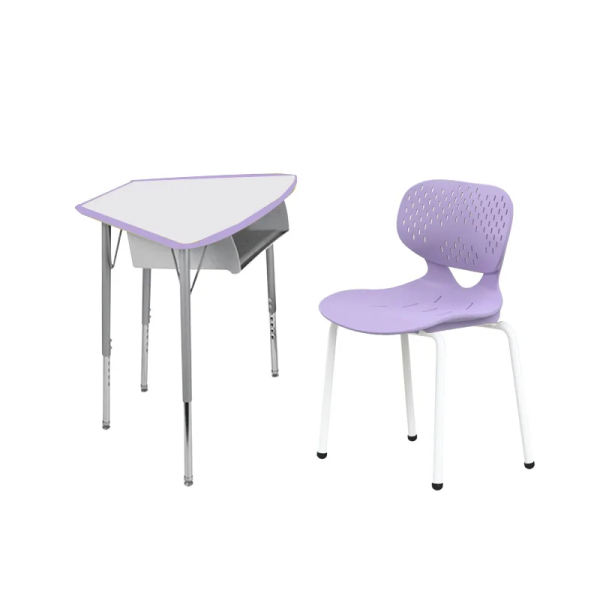 Trapezoid Adjustable Conference Desk Ventilated Chair