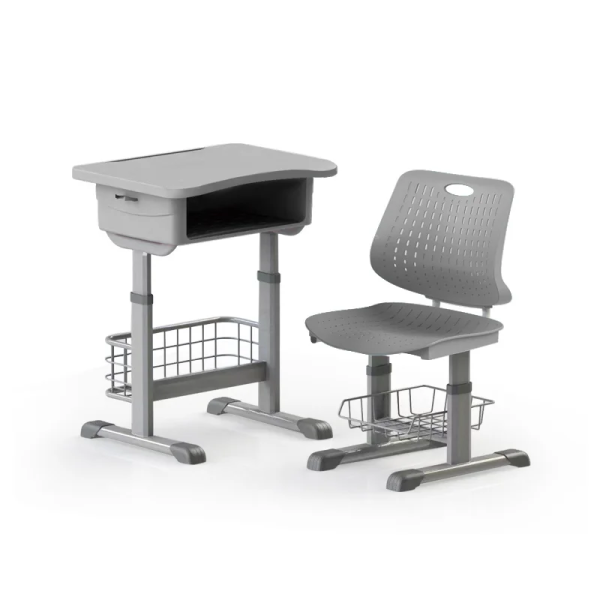 Factory Price Adjustable Gray Classroom Furniture